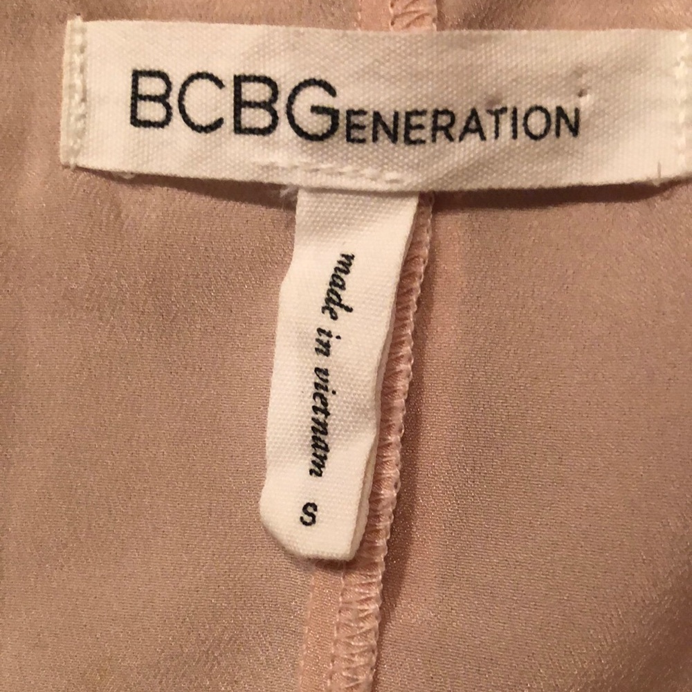 BCBGeneration Blush Pink Ruffle Dress - Picture 3 of 5
